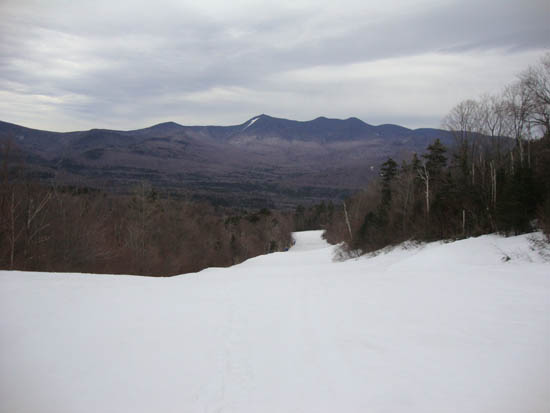 Looking down The Boneyard ski trail