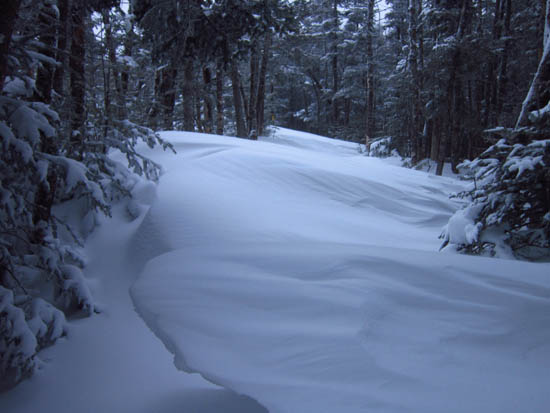 Massive drifts on the Mt. Tecumseh Trail
