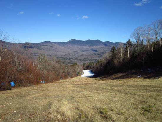Looking down the ski trails