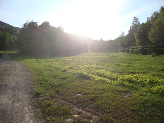 The bottom of the ski trails