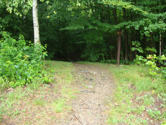 The Mt. Tecumseh Trail trailhead near parking lot 1