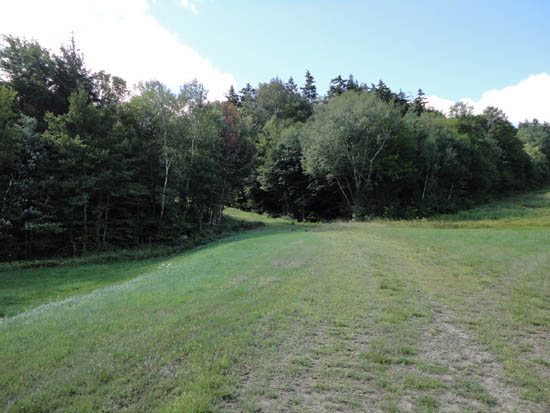 The bottom of the ski trails