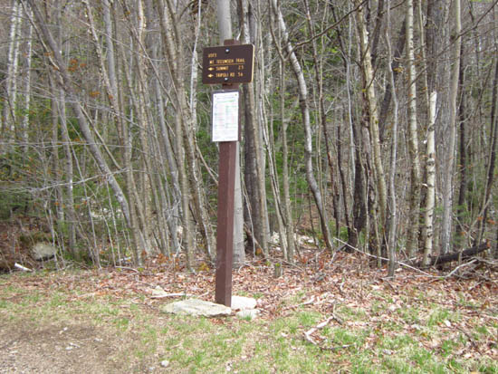 The Mt. Tecumseh Trail trailhead
