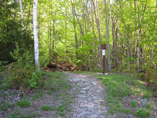 The Mt. Tecumseh Trail trailhead