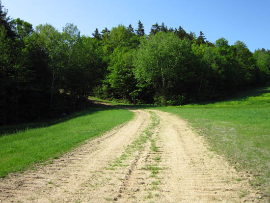 The bottom of the ski trails