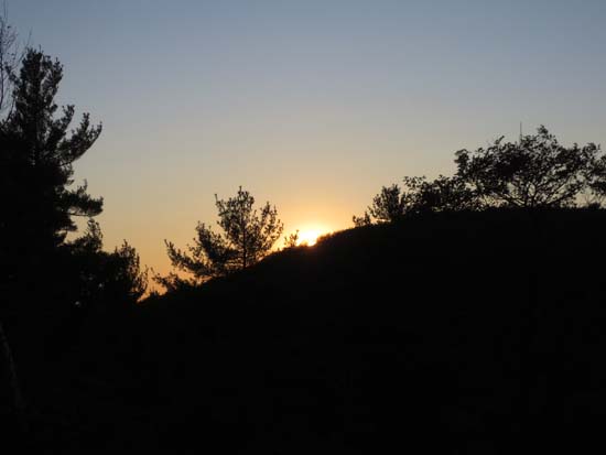 The sunset from Neville Peak - Click to enlarge