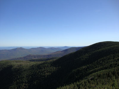 Looking south at the Baldfaces and Kearsarge North from near the summit of North Carter - Click to enlarge