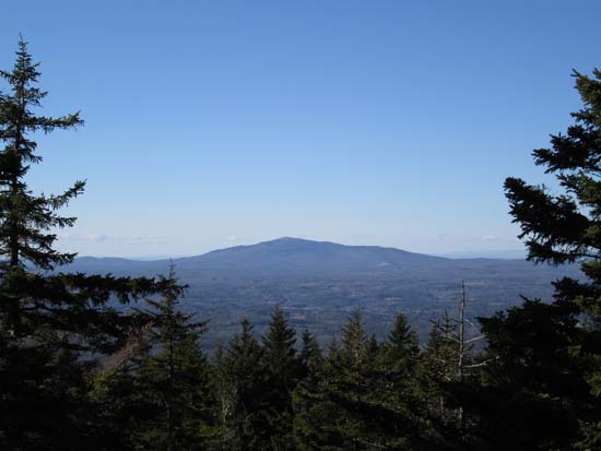 Looking at Mt. Monadnock from near the summit of North Pack Monadnock - Click to enlarge