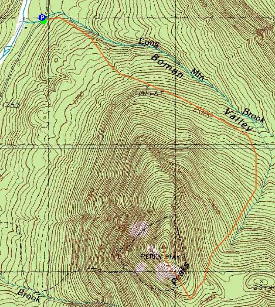 Topographic map of North Percy Peak