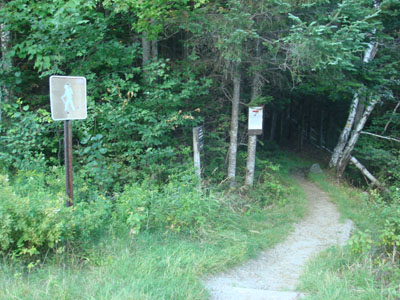 The Trestle Trail trailhead on Zealand Road