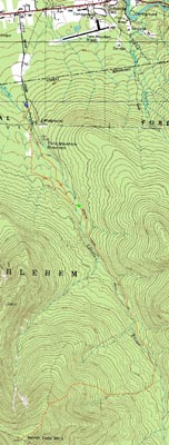 Topographic map of North Twin Mountain - Click to enlarge