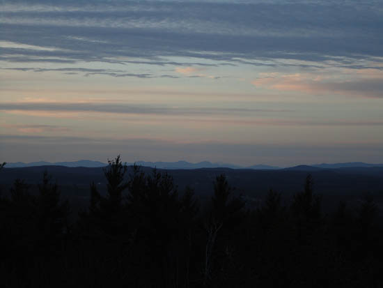 The White Mountains as seen from the Oak Hill fire tower - Click to enlarge