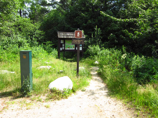 The Sawyer Pond Trail trailhead