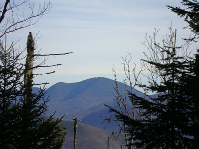 Looking at Mt. Carrigain from near the summit of Owl's Head - Click to enlarge