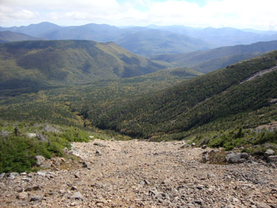 Looking down the Lincoln slide