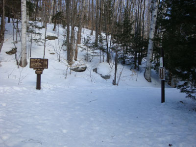 The Lincoln Woods Trail trailhead