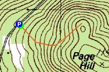 Topographic map of Page Hill