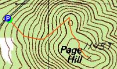 Topographic map of Page Hill