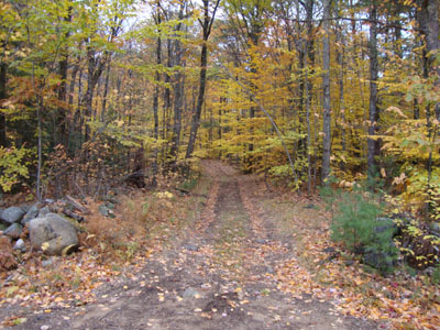Trailhead to Page Hill on Page Hill Road