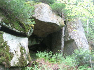 A neat rock formation on the way up to the Peak Above The Nubble