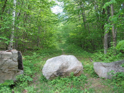 The start of Forest Road 304A on Haystack Road