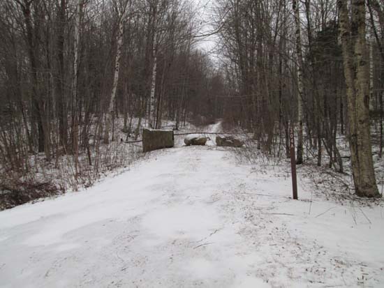 The start of Forest Road 304A on Haystack Road