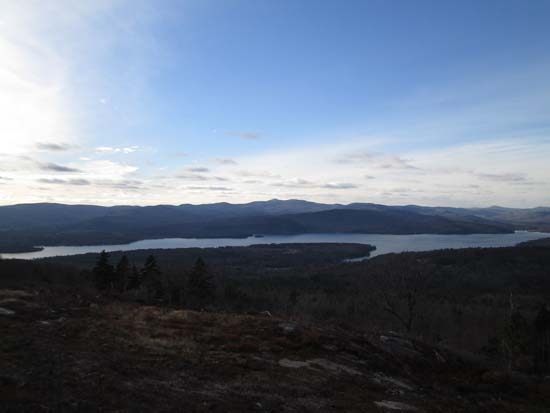 Looking west at Newfound Lake from the northern peak of Peaked Hill - Click to enlarge