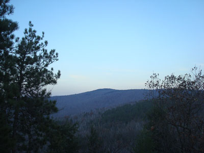 Looking at Black Cap from Peaked Mountain - Click to enlarge