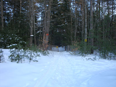 Middle Mountain Trail trailhead under the power lines