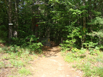 Middle Mountain Trail trailhead under the power lines