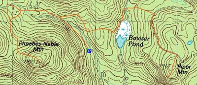 Topographic map of Phoebes Nable Mountain, Piper Mountain - Click to enlarge