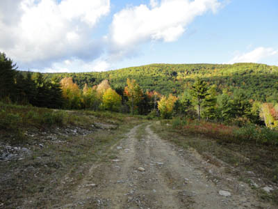 Crossing the field on the way to Phoebes Nable Mountain