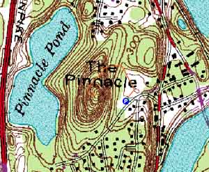 Topographic map of The Pinnacle