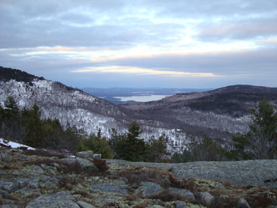 Looking at Lake Winnipesaukee from near the Piper Mountain summit - Click to enlarge