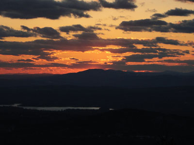 The sunset as seen from near the summit of Piper Mountain - Click to enlarge