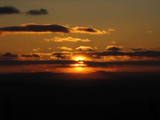 The sunset as seen from near the summit of Piper Mountain - Click to enlarge