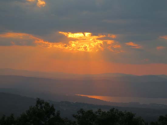 The early stages of sunset as seen from Piper Mountain - Click to enlarge