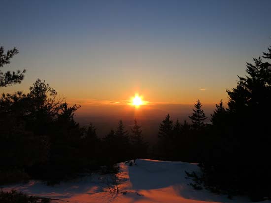 The sunset as seen from near the summit of Piper Mountain - Click to enlarge