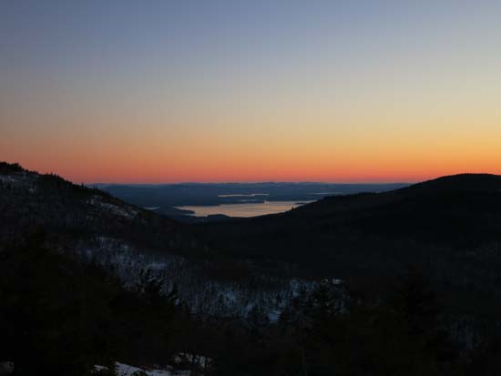 Lake Winnipesaukee as seen before sunrise on Piper Mountain - Click to enlarge