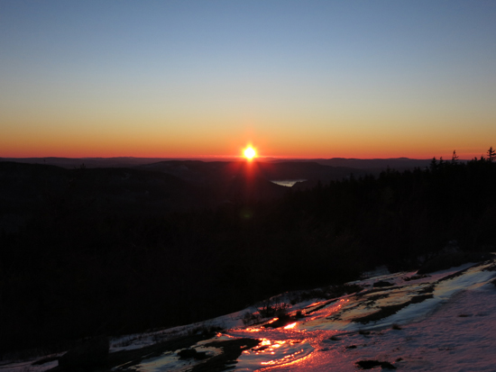 The sunrise from near the summit of Piper Mountain - Click to enlarge