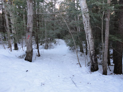 The Piper Mountain Trail trailhead on the Carriage Road