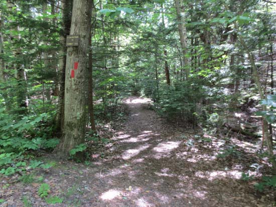 The Piper Mountain Trail trailhead on the Carriage Road