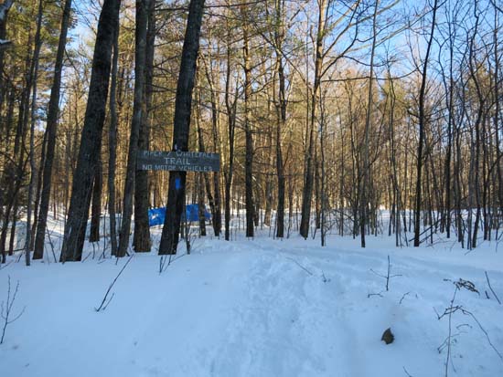 The Whiteface Mountain Trail trailhead