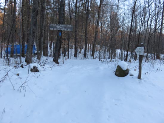 The Whiteface Mountain Trail trailhead