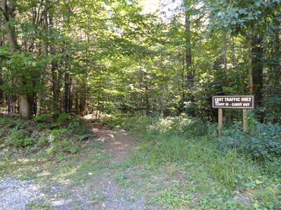 The Fauver Trail trailhead