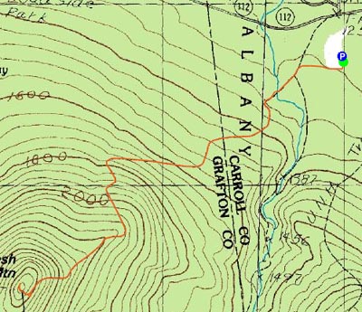 Topographic map of Potash Mountain - Click to enlarge