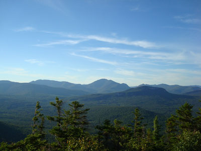 Looking northwest from the Potash Mountain summit at Mt. Carrigain - Click to enlarge