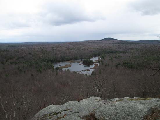 Binney Pond and Mt. Watatic as seen from near the summit of Pratt Mountain - Click to enlarge