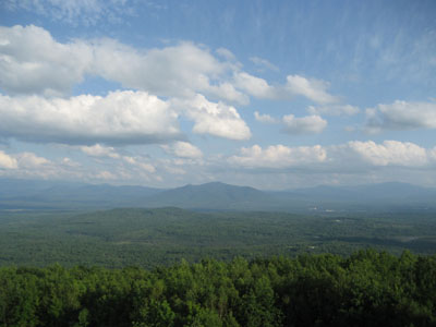 Mt. Martha as seen from the Prospect Mountain fire tower - Click to enlarge