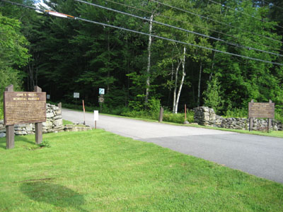 The beginning of the Prospect Mountain auto road